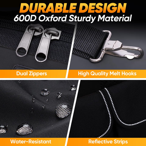 TICONN tool bag ergonomic handle reduces hand fatigue during long transports.