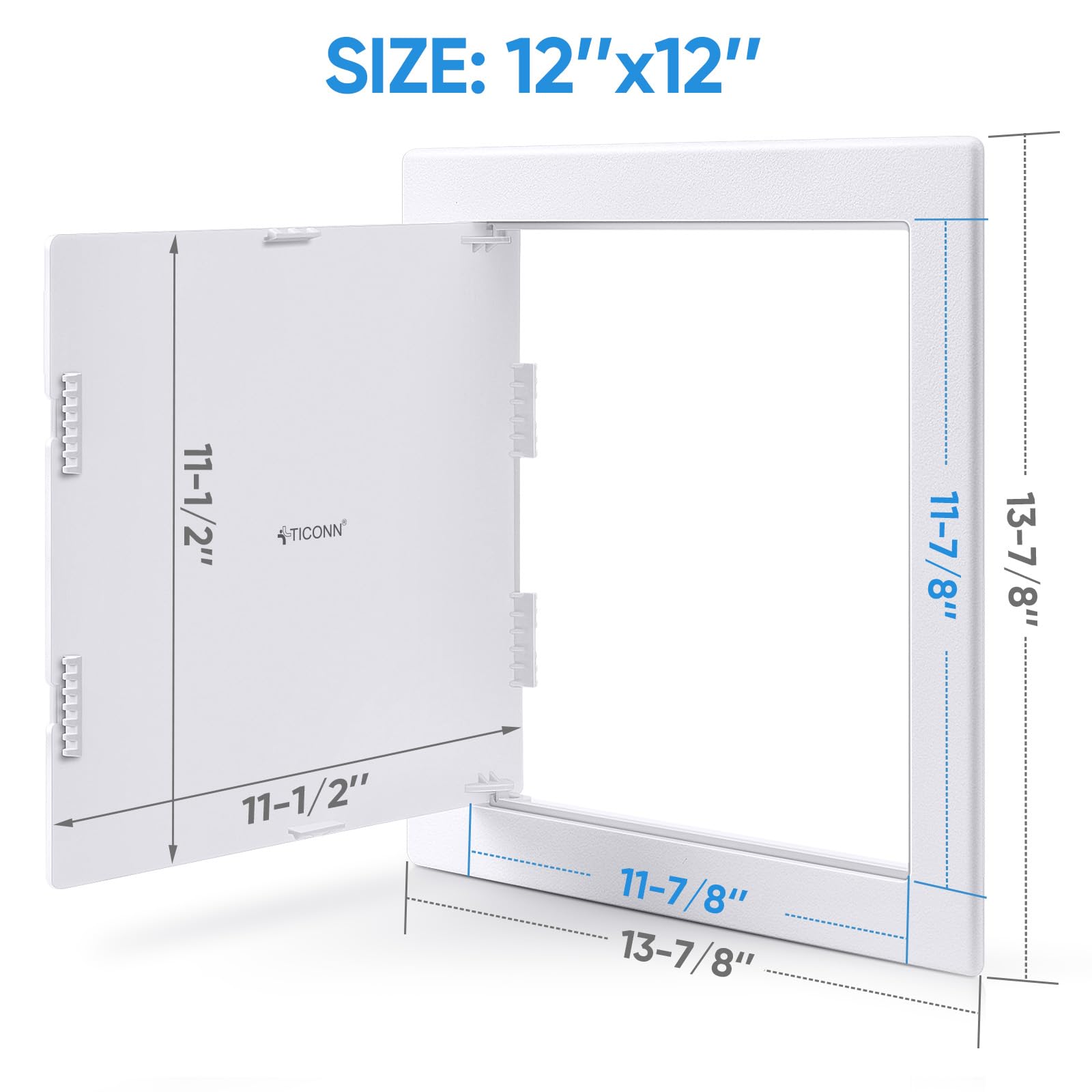 TICONN front notches on the panel enable easy opening with common tools