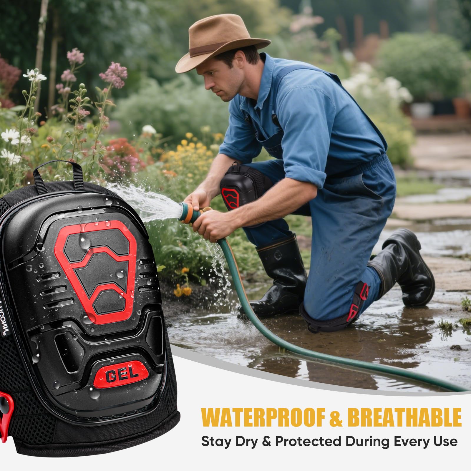 Lightweight, versatile knee pads suitable for men and women