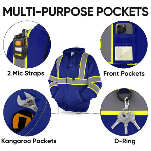 TICONN hoodie kangaroo pocket close-up for essentials