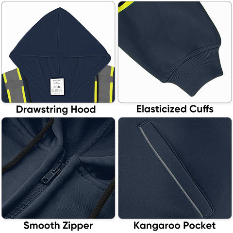 TICONN kangaroo pocket closeup showing convenient storage