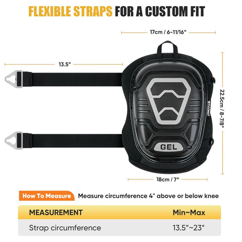 TICONN knee pads with breathable mesh outer layer to stay cool.
