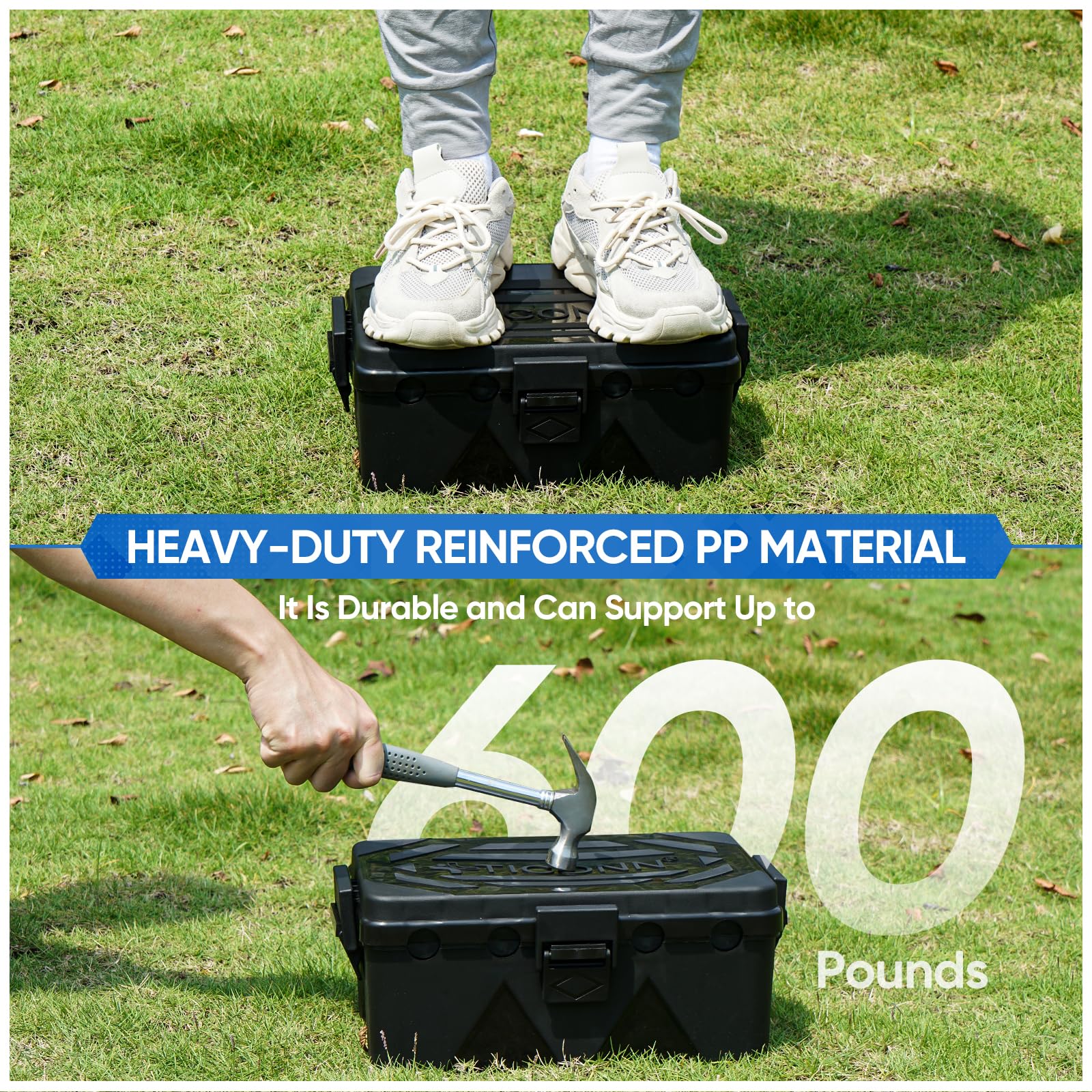 TICONN outdoor box with lockable clips enables easy secure access.