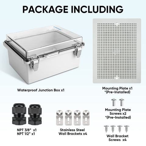 TICONN stainless steel latches improve durability and closure reliability.