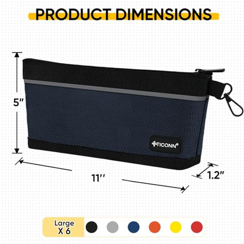 TICONN tool pouch carabiner clip attached for easy belt or bag transport