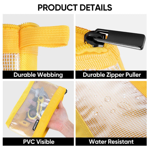 TICONN tool pouch clear front showcases quick tool visibility for fast access