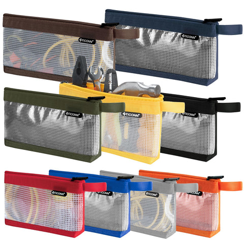 TICONN compact tool pouch in 1680D Oxford demonstrates durable organization for small tools