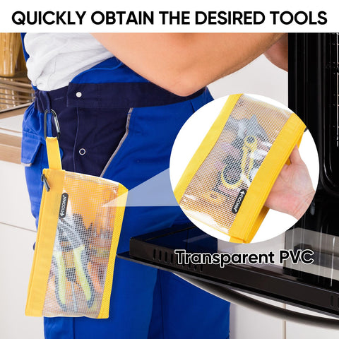 TICONN waterproof 1680D Oxford pouch protects tools from moisture on-site