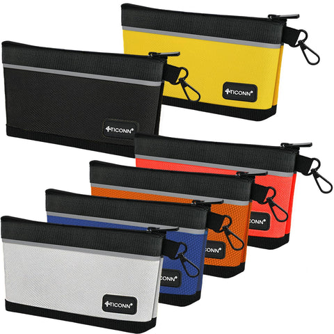 TICONN tool pouch front view shows durable 1680D fabric for rugged tool storage