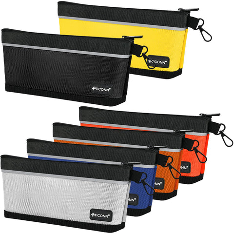 TICONN tool pouch zipper close-up shows smooth action for fast tool access