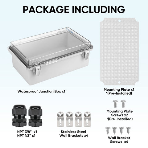 TICONN wall brackets for sturdy outdoor mounting