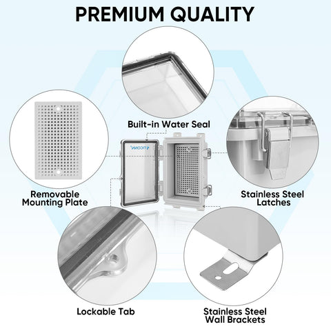 TICONN mounting plate included supports secure outdoor installations