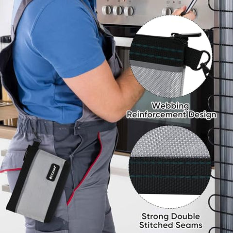 TICONN waterproof tool bag keeps tools dry during rain or splashes.