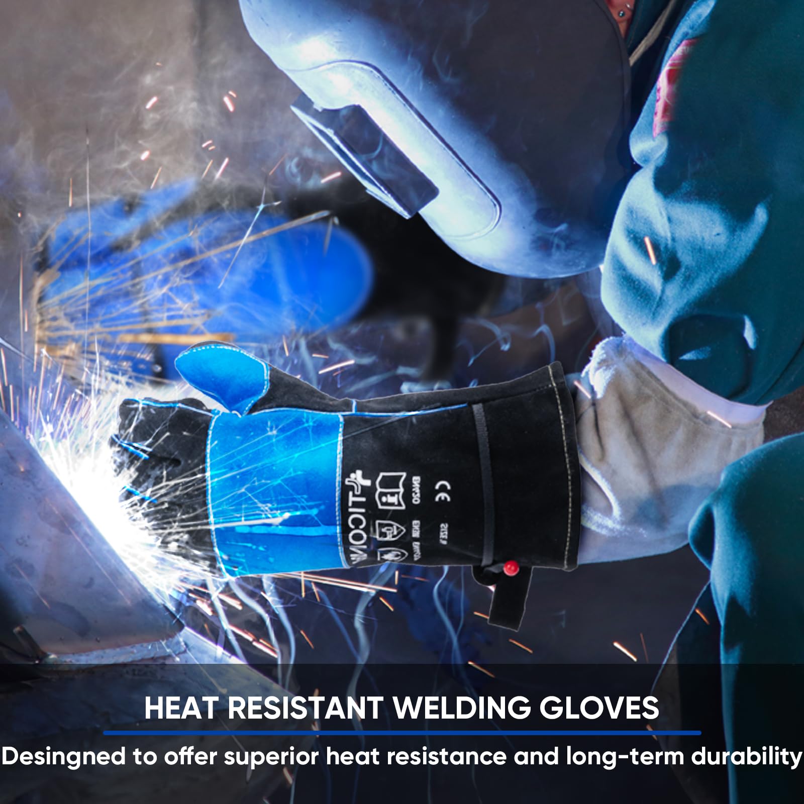 TICONN welding gloves versatile-barbecue-oven suit hot cooking, grilling, and baking tasks