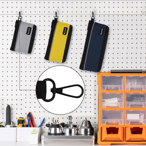 TICONN wide-bottom tool bag increases capacity and stability.