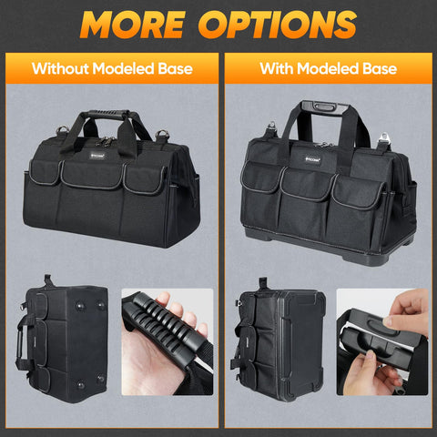 TICONN wide mouth opening simplifies loading large tools in seconds.