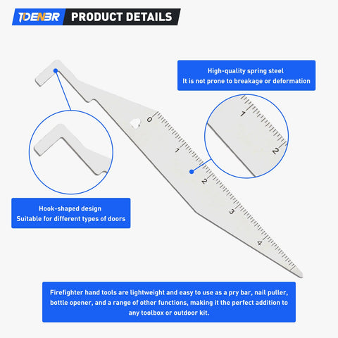 TIDENBR multi-functional tool with black handle offers versatile emergency use.
