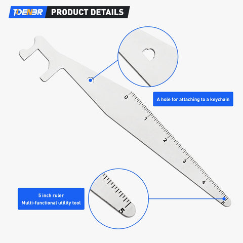 TIDENBR single-hook tool for precise door access and quick leverage.