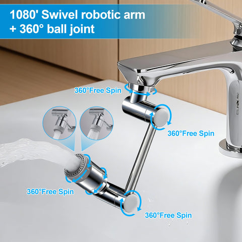TD TIDYENDURE swivel faucet aerator for flexible sink access
