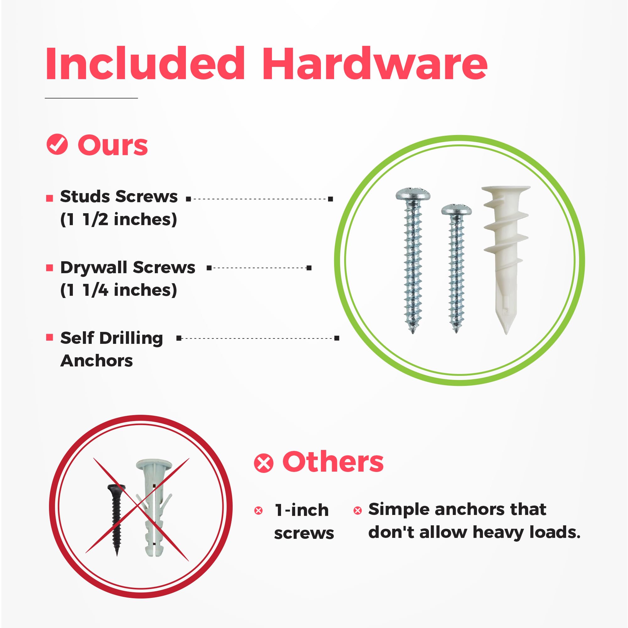 TIDYME carbon steel construction providing durability for indoor or outdoor use.
