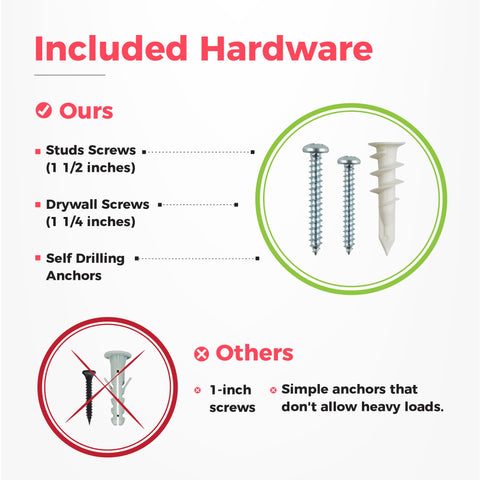 TIDYME carbon steel construction providing durability for indoor or outdoor use.