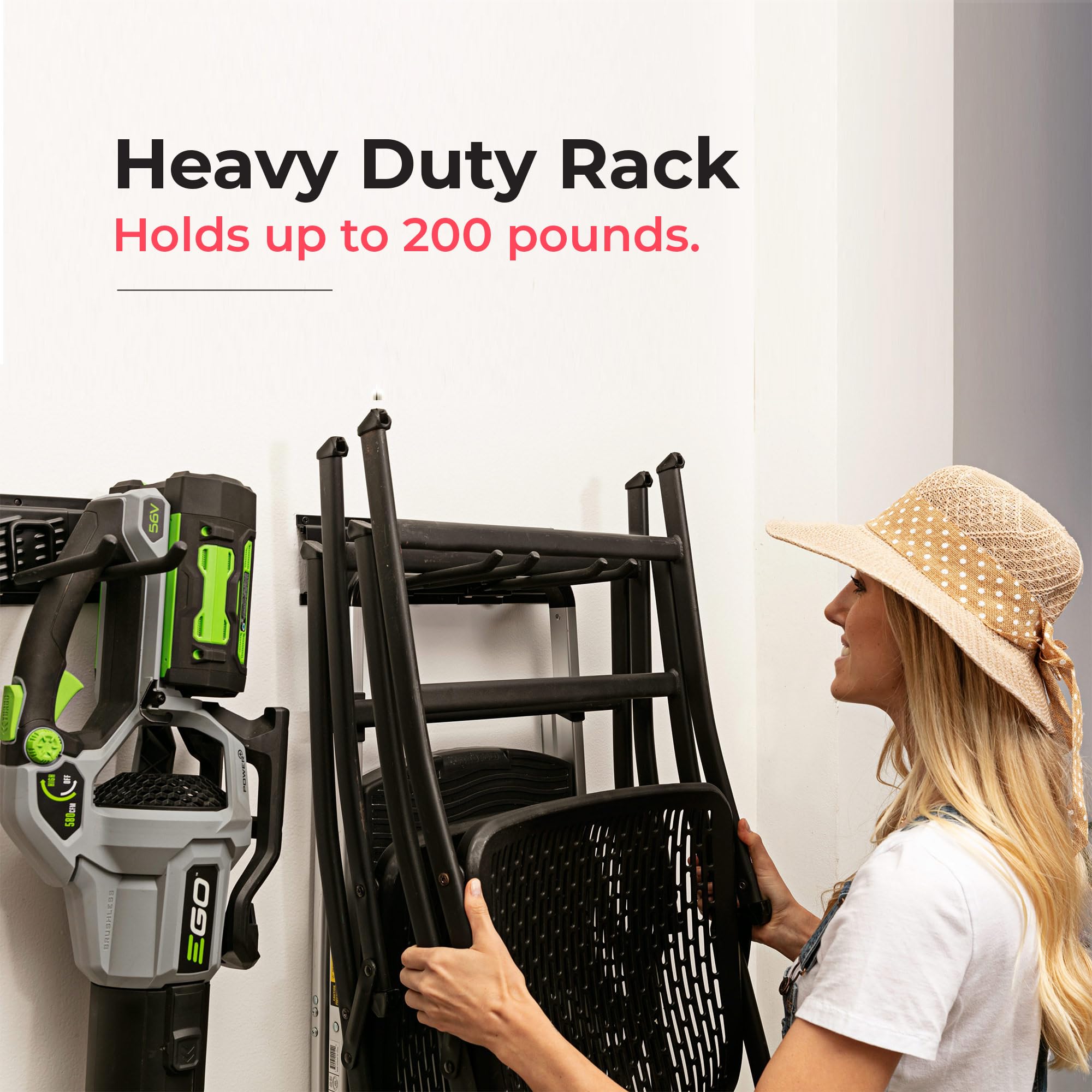 TIDYME three-rail system keeps tools organized and accessible.