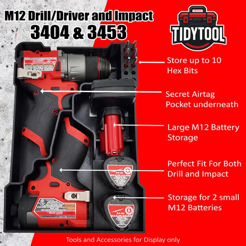 TidyTool holds 10 drill bits for fast tool swaps during projects