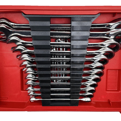 TidyTool liner keeps wrenches secure with minimal movement.