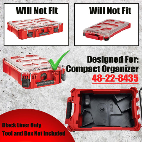 TidyTool liner for 2686-20 keeps grinding bits secure during transport.