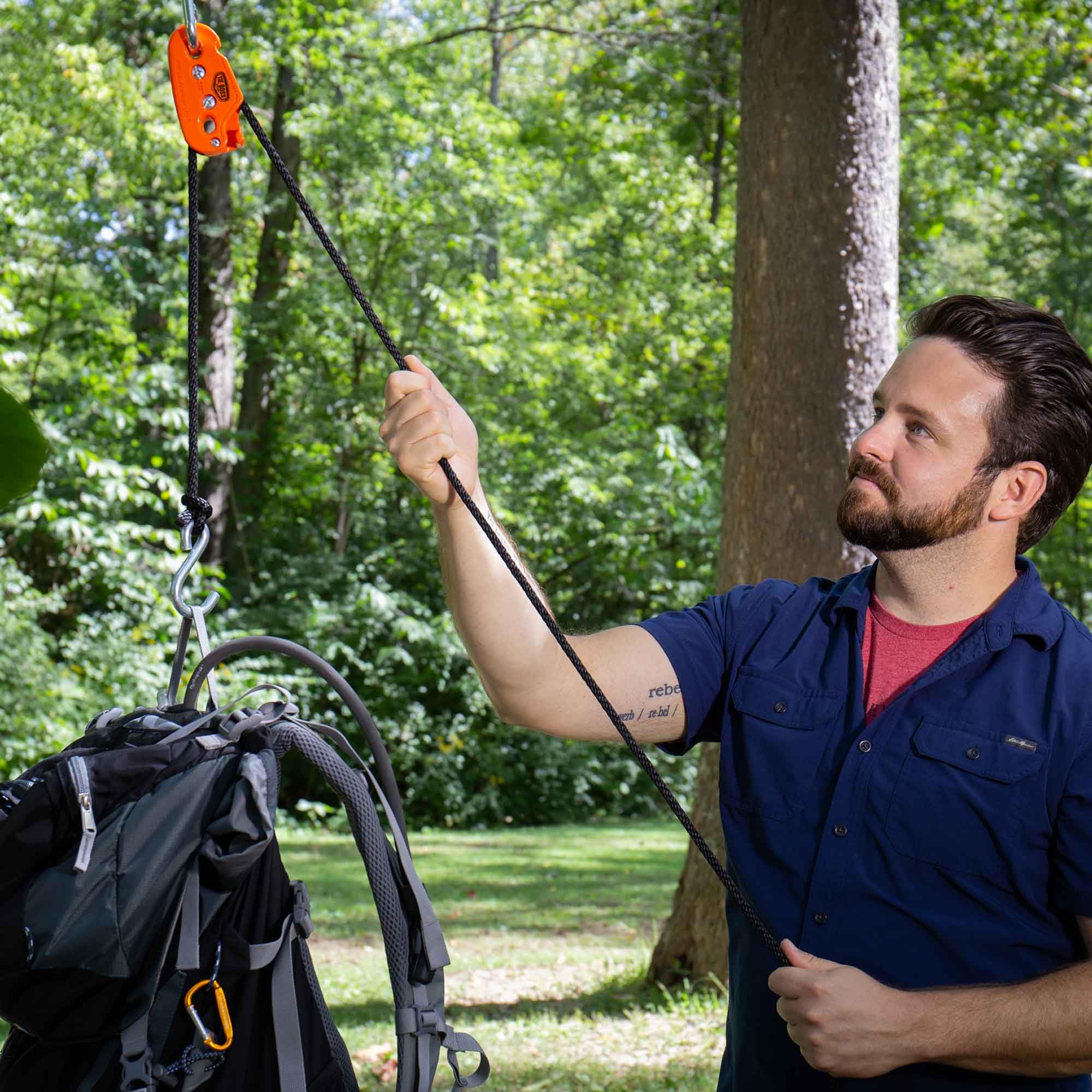 Tie Boss rated for 150 lb working load limit on medium-duty tasks.
