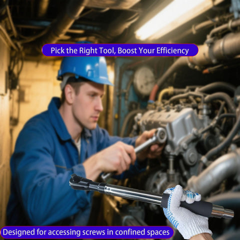 Tigbrother Offset Wrench Extender in hand, demonstrates anti-slip grip for control