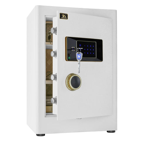 Tigerking 2.05 cu ft safe front view with digital touchscreen lock for home security.