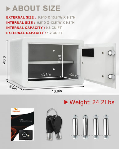 TigerKing dual alarm system beeps when entries are incorrect, increasing awareness.