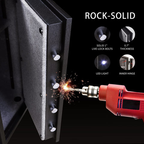 TigerKing safe in home or office setting illustrating large capacity.