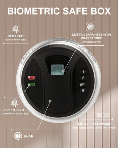 TigerKing solid steel safe side view highlighting pry-resistant door and bolts.
