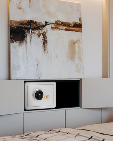 TigerKing white finish complements home or office decor while protecting essentials.