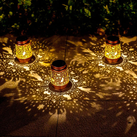 TIGGSY cat solar lantern LED lights provide energy-efficient glow.