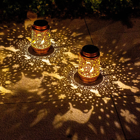 TIGGSY dog solar lantern IP65 waterproof for all-weather use