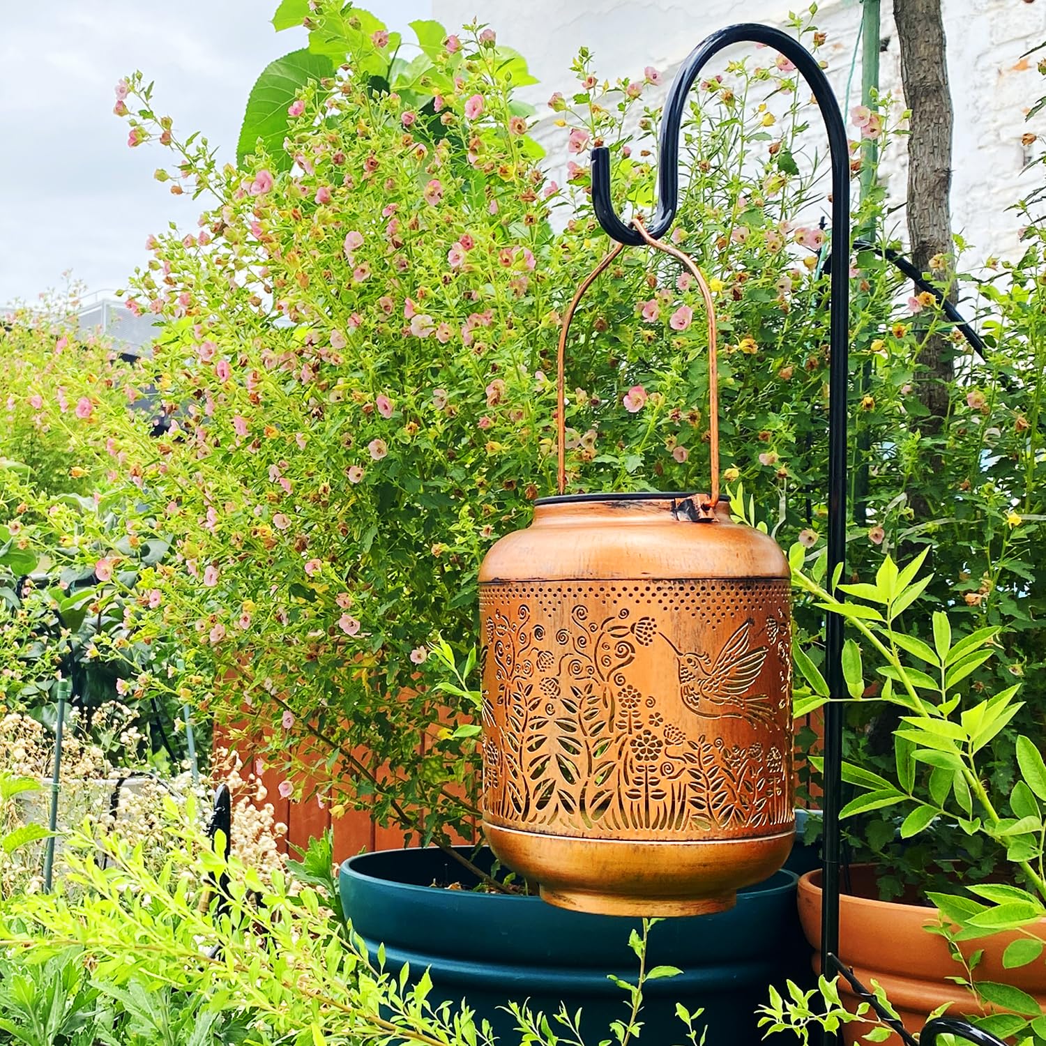 TIGGSY garden-pathway hanging lantern brightens entryways with subtle warmth