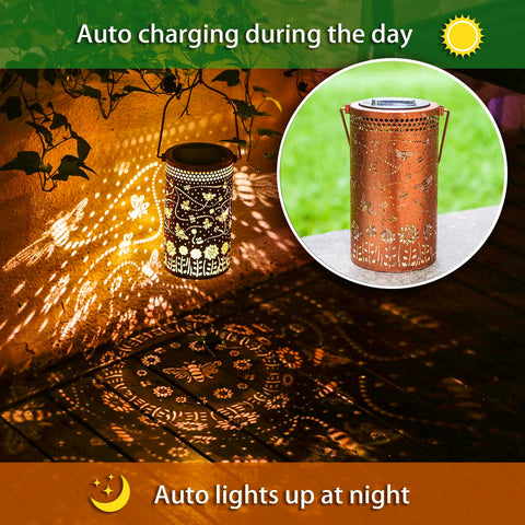 TIGGSY IP65 waterproof bee lantern withstands rain for year-round use.