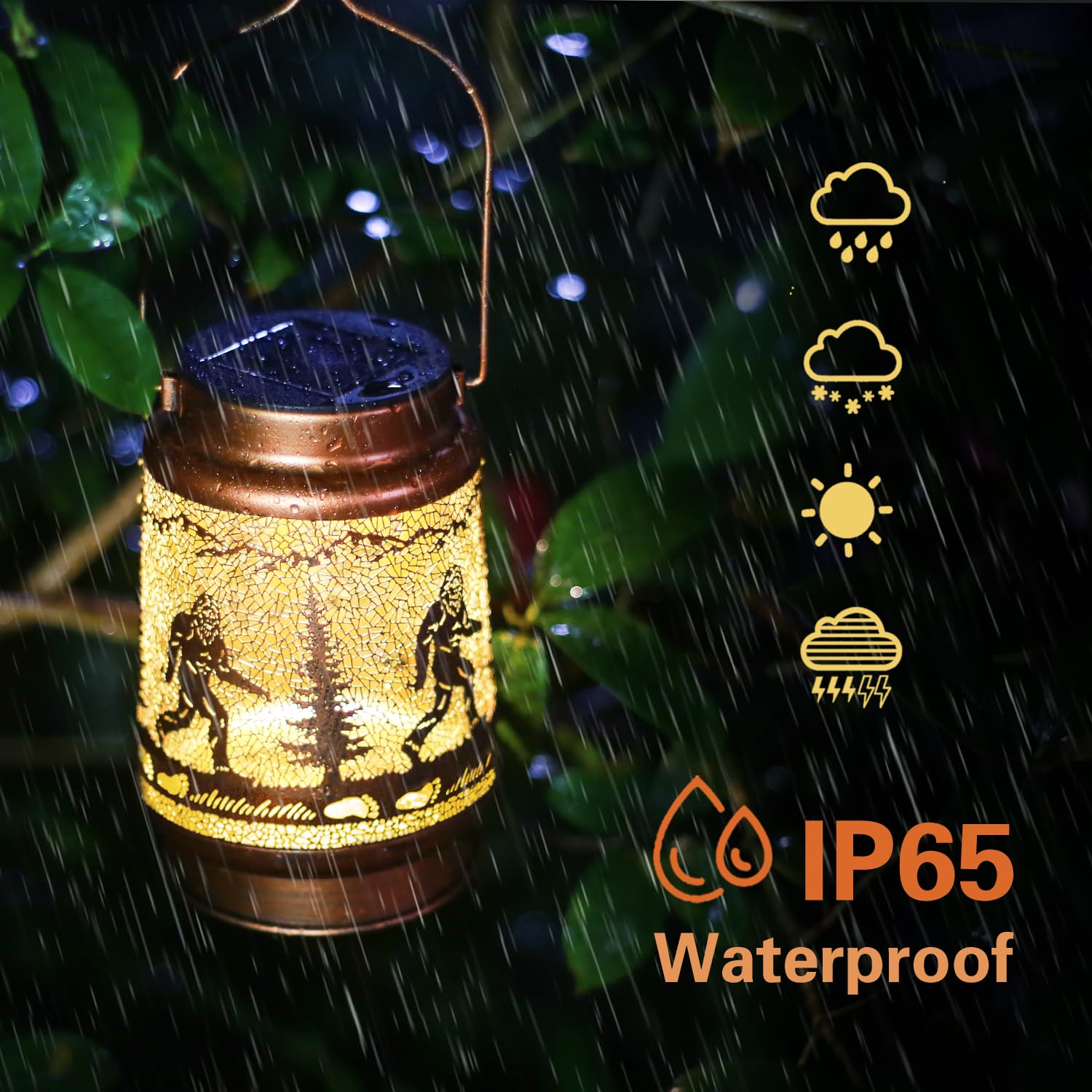 TIGGSY LED solar lantern top design for reliable lighting.