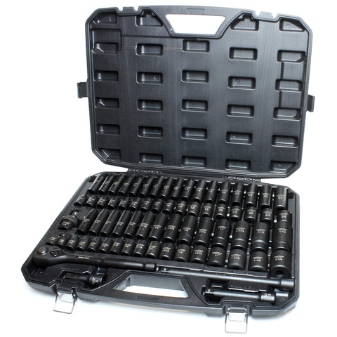 TIGHTSPOT 70pc master socket set with ratchet included for comprehensive vehicle maintenance.