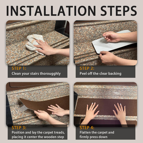 Tigsport nonslip stair treads reduce stair noise for quieter steps