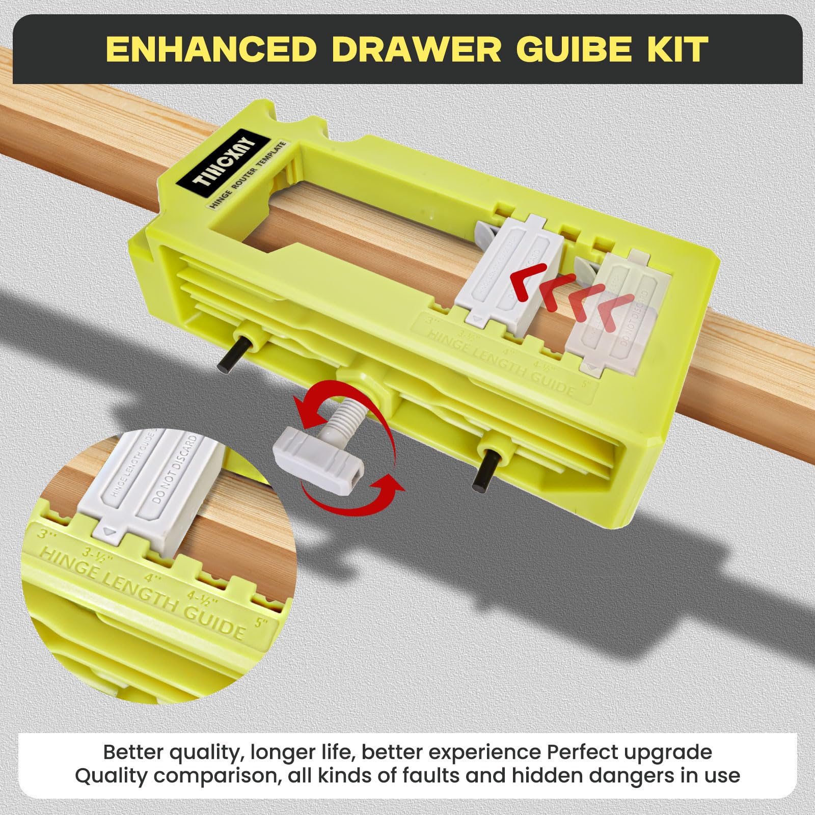 TIHCXNY mounting kit supports 90-degree hinge alignment