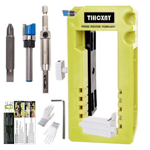 TIHCXNY green hinge router template for precise mortises and quick installation