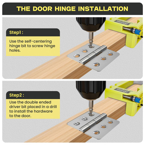 TIHCXNY self-centering hinge drill bit for accurate screw holes