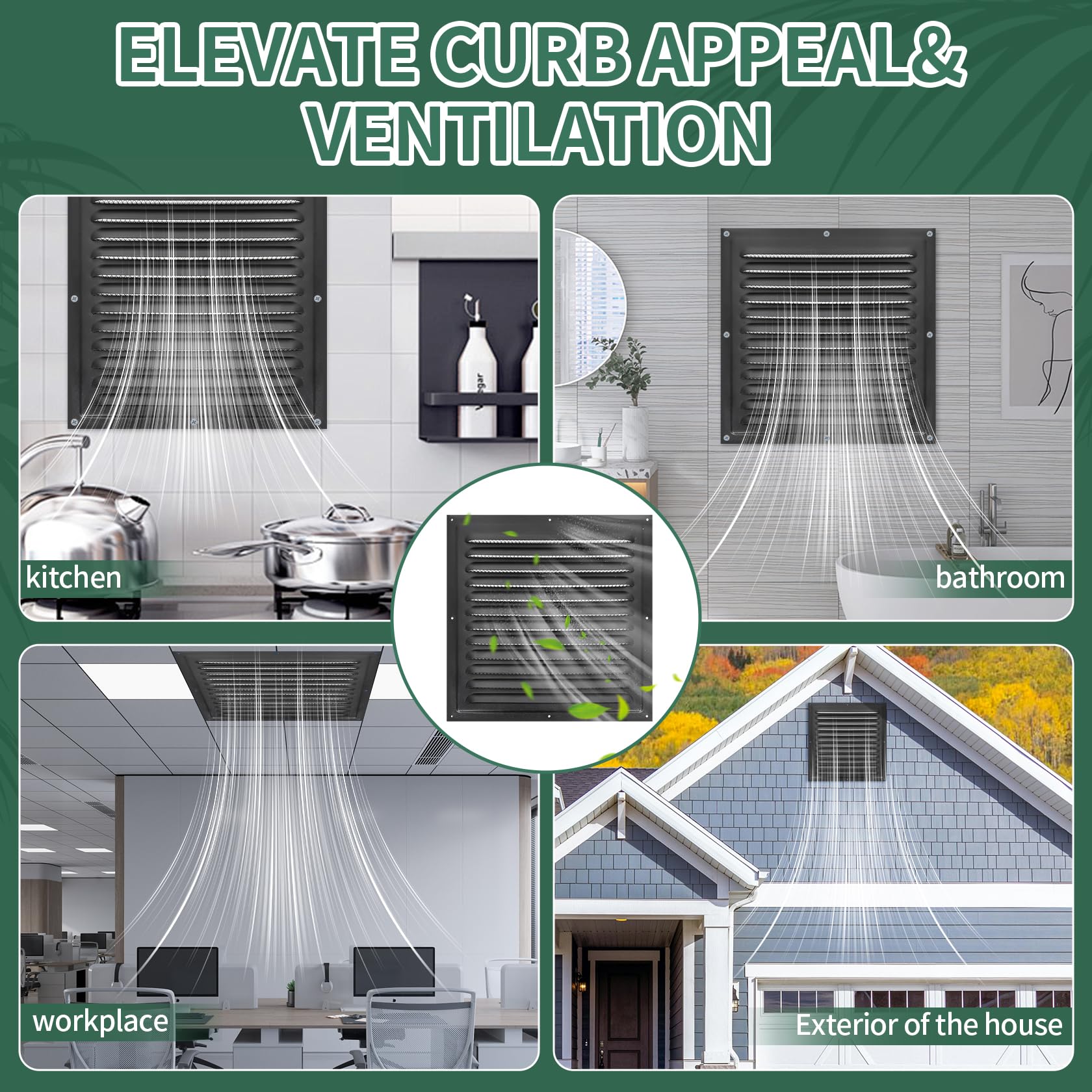 TIHCXNY versatile vent suitable for attic, shed, garage, and basement applications.
