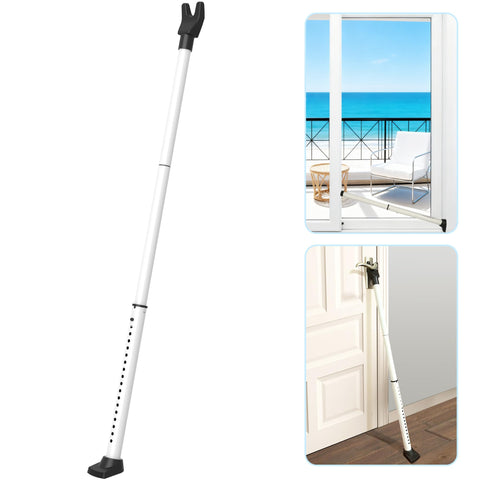 Tikelly 2-in-1 door security bar mounted on a door frame for versatile safety.