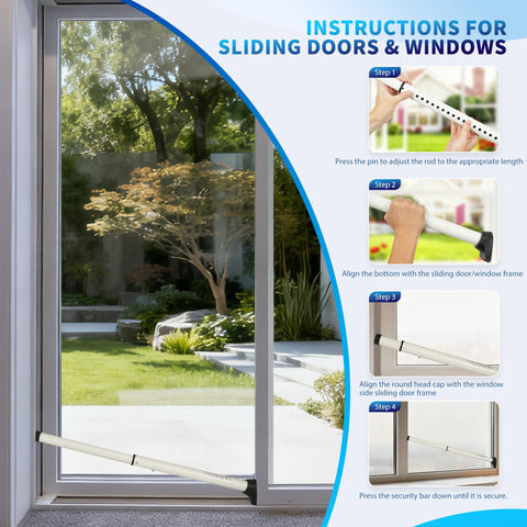 Tikelly safety pole withstands strong force for sturdy door protection.