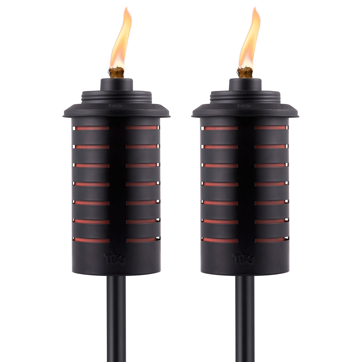 TIKI Easy Install torch enabling quick one-step setup for outdoor ambiance
